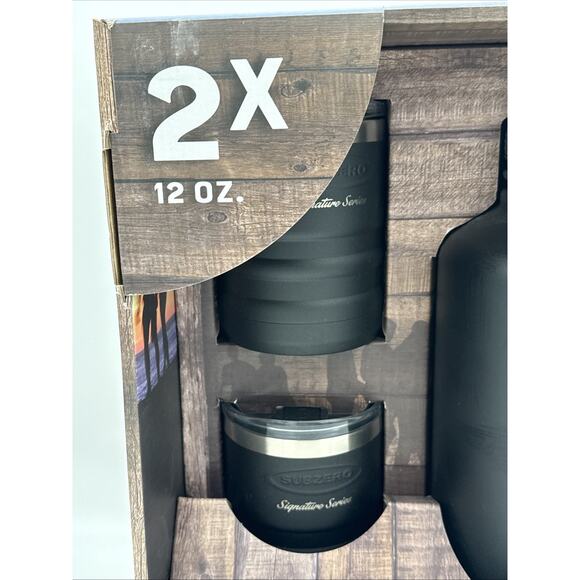 Subzero Stainless Steel Growler Set - 64oz Growler & Two 12oz Lowball Tumblers - Picture 3 of 8